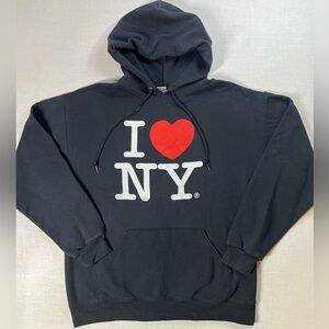 Jerzees I Love New York Hoodie Black XL